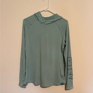 AFTCO Green Relaxed Hoodie Sweatshirt